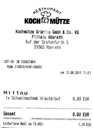 nhme Hffner Kochmtze Restaurant